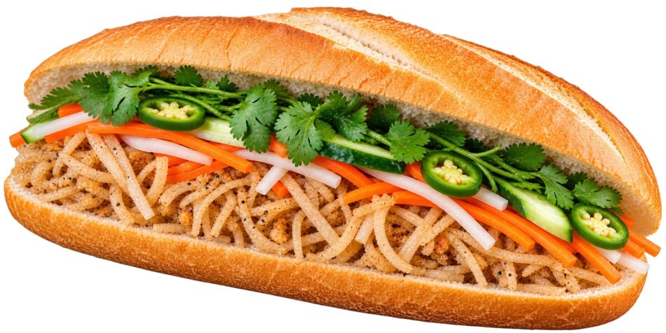 Bánh Mì Bì (Shredded Pork)