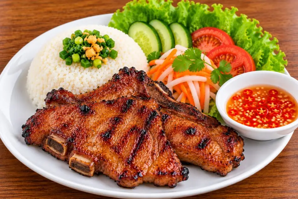 Cơm Sườn Nướng (Pork Chop over Rice)
